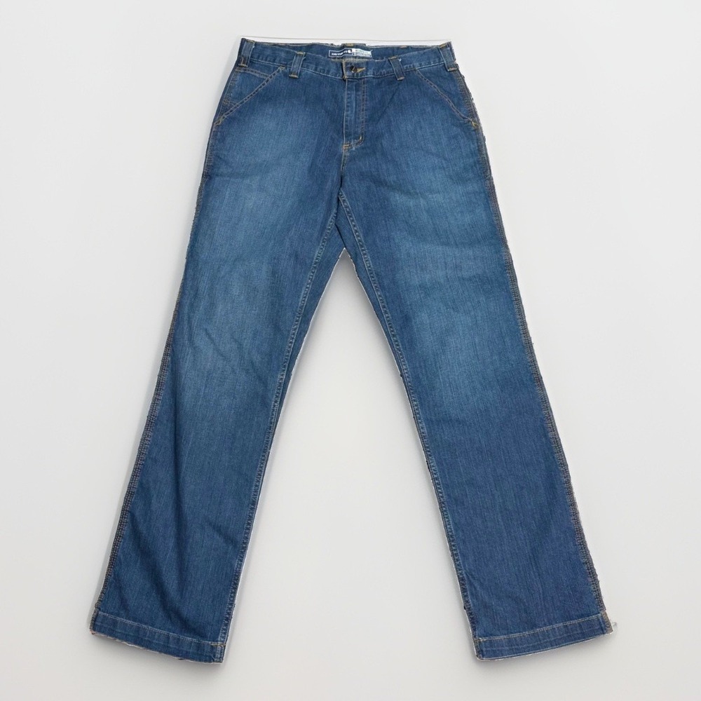 Carhartt Carpenter Jeans 34x34 Relaxed Fit Rugged Flex Blue Denim BD2808-M new